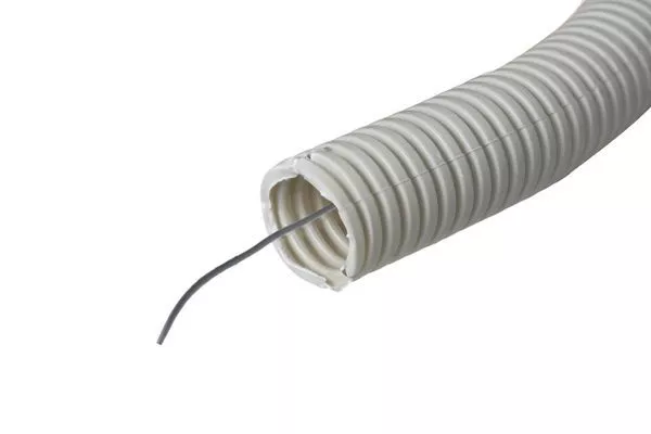 Труба гофрированная ПВХ d16мм с протяжкой (уп.10м) Plast PROxima EKF tg-z-16-10m