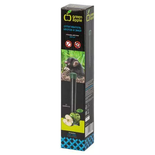 Отпугиватель кротов GARPK-01 зуммер площадь действия 650кв.м. 3хLR21 GREEN APPLE Б0062425
