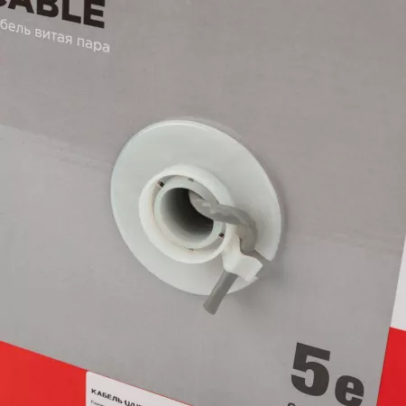Кабель витая пара U/UTP кат.5E 4х2х24AWG CU LSZH нг(А)-HF INDOOR SOLID сер. (305м) Rexant 01-0069