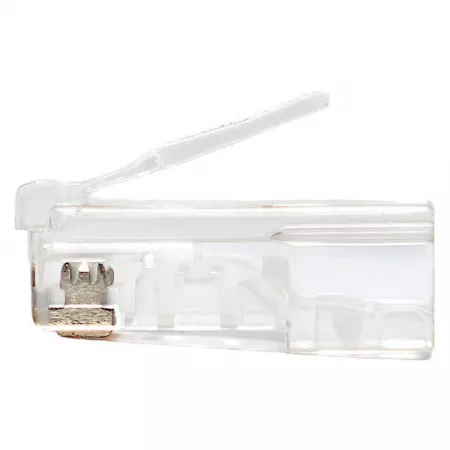 Коннектор RJ45 (8P8C) кат.5E неэкранир. TERACOM универс. (уп.10шт) EKF TRC-PLUG-5EUTP-10