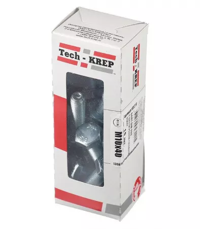 Болт с шестигранной головкой М10х40 DIN 933 оцинк. (уп.15шт) Tech-Krep/Zitar 105216