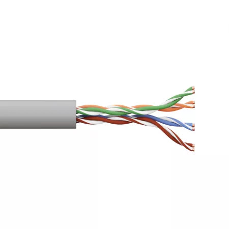 Кабель витая пара U/UTP кат.5E 4 пары 24 AWG solid LSZH нг(А)-HF сер. (м) TERACOM PRO EKF TRP-5EUTP-04LSH-GY-IN3