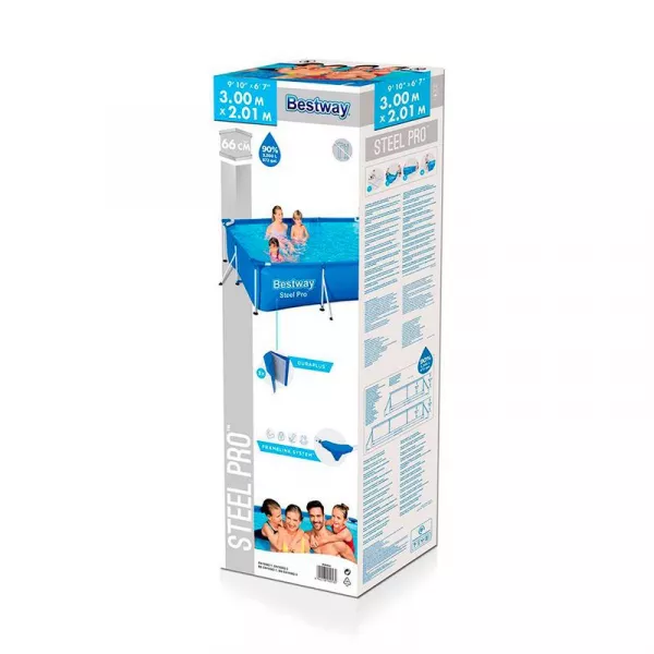Бассейн каркасный Steel Pro 300х201х66см (56404) Bestway 6941607327999
