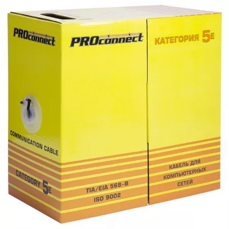 Кабель UTP 4х2х24AWG кат.5е медь OUTDOOR (уп.305м) PROCONNECT 01-0054