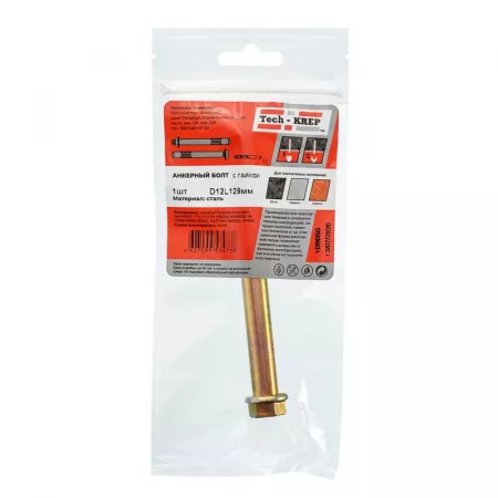 Болт анкерный с гайкой 12х129 Tech-Krep/Zitar 108050